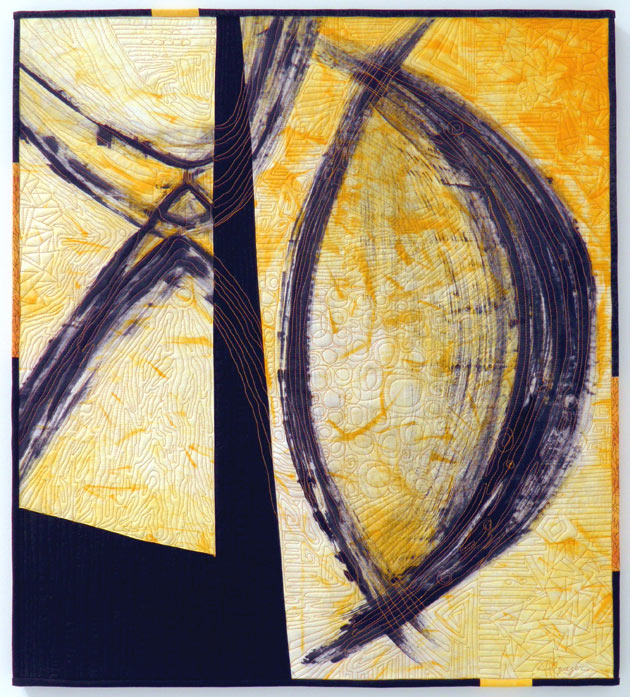 LET'S TAKE A BREAK  art quilt  26X29