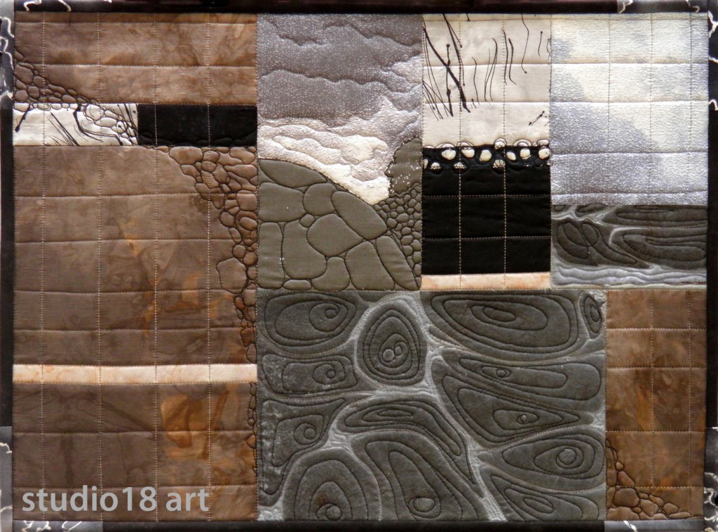 CONSTRUCTION NO. 6...mounted on stretcher bars...SOLD